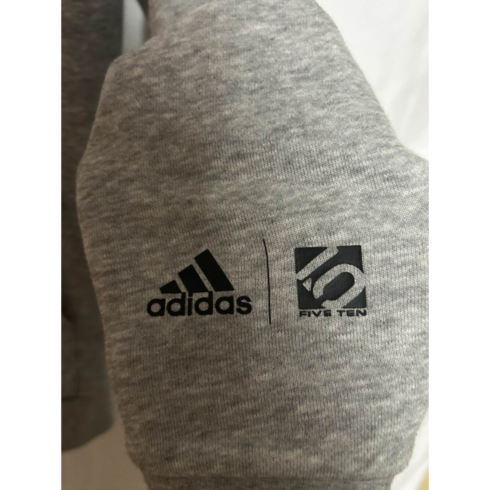 Adidas Five Ten Stone Summit Team Hoodie Small Gray Zip Climbing — image 3 of 8